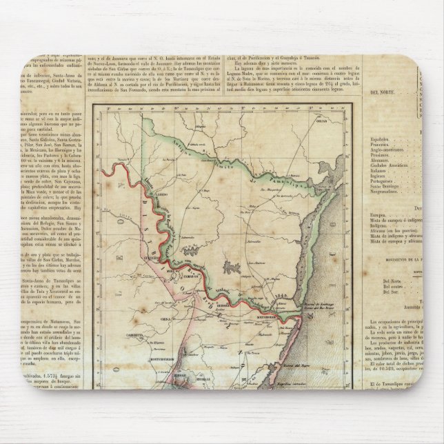 Tamaulipas, Mexiko Mousepad (Vorne)