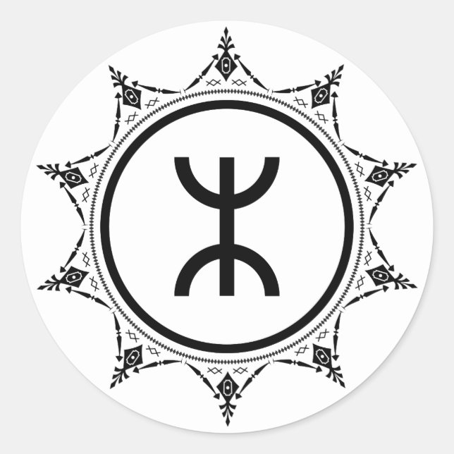 Tamazgha - Das Land Amazighs White Sticker (Vorderseite)