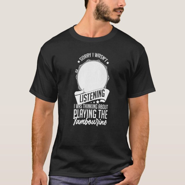 Tambourine Instrument Drum Player Music Beginner L T-Shirt (Vorderseite)