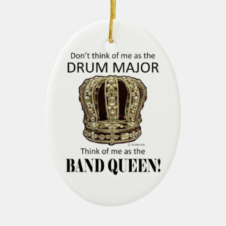 Tambourmajor Königin Keramikornament