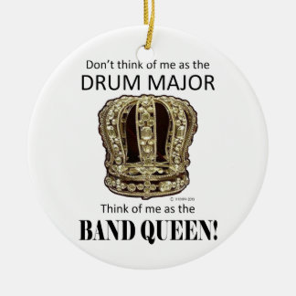 Tambourmajor Königin Keramikornament