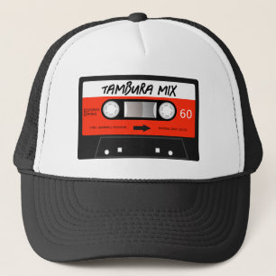 Tambura Mixtape Retro Rotes Vintages Kassettenband Truckerkappe