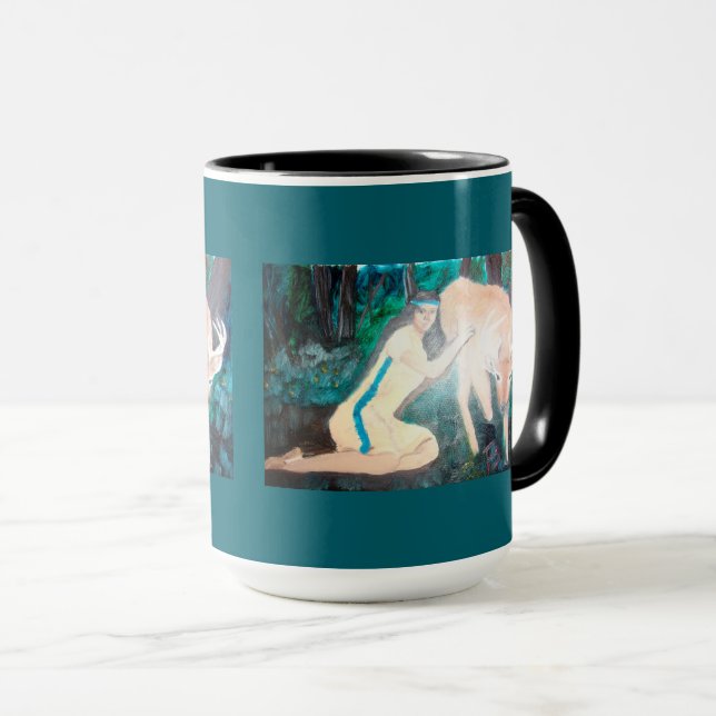Tame Deer Mug Tasse (VorderseiteRechts)