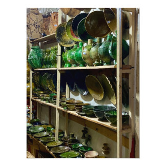 Tamegroute Pottery - Marrakesch, Marokko Fotodruck