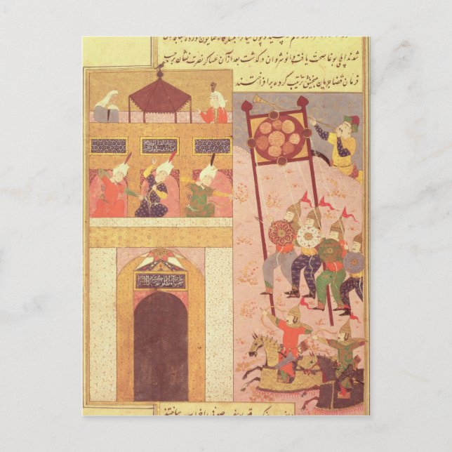 Tamerlane Besieging Urganj Postkarte (Vorderseite)