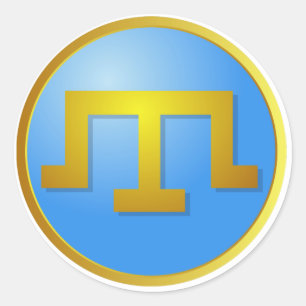 Tamga von Krim Tatars Runder Aufkleber