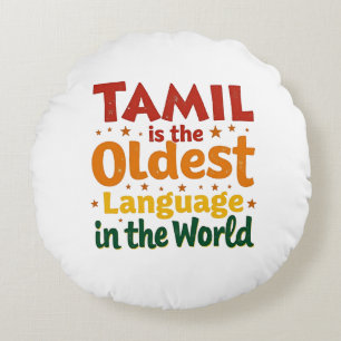 Tamil, die älteste Sprache Rundes Kissen