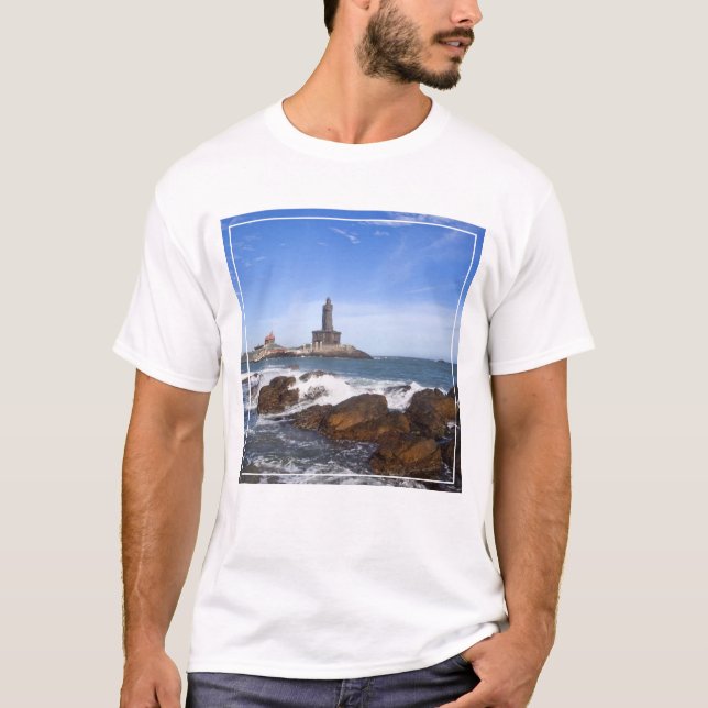Tamil Nadu Heiliges Thiruvalluvar Statue-|, Indien T-Shirt (Vorderseite)