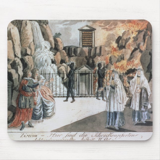 Tamino und Pamina vor dem Tempel Mousepad (Vorne)