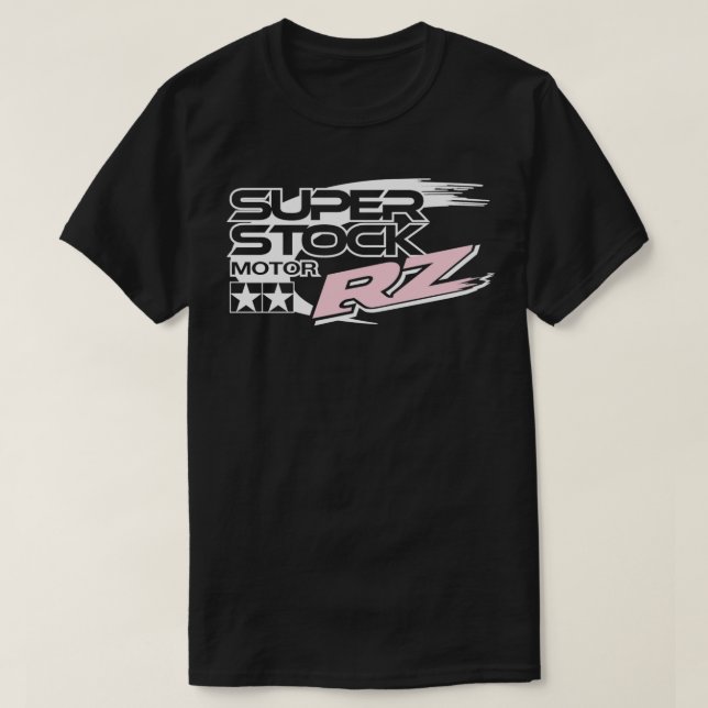 Tamiya Super Stock RZ Motor Label T-Shirt (Design vorne)