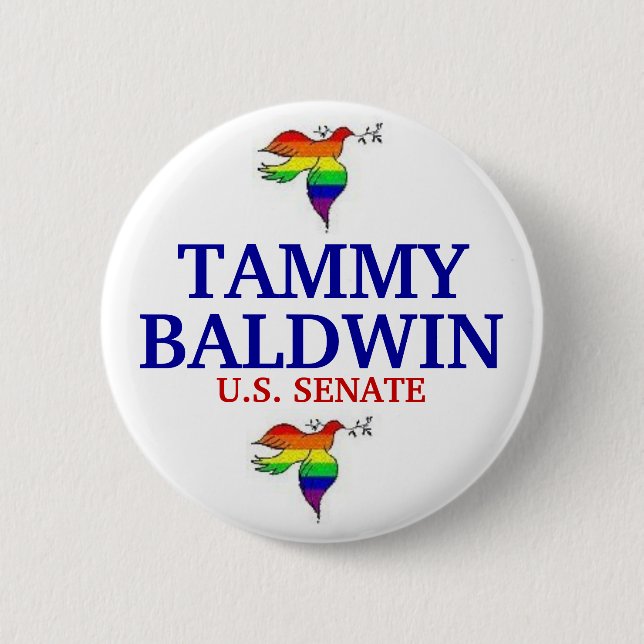 Tammy Baldwin FÜR SENAT Button (Vorderseite)