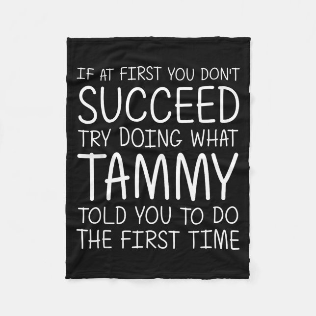 Tammy Gift Name D Birthday Funny Christmas Joke  Fleecedecke (Vorderseite)