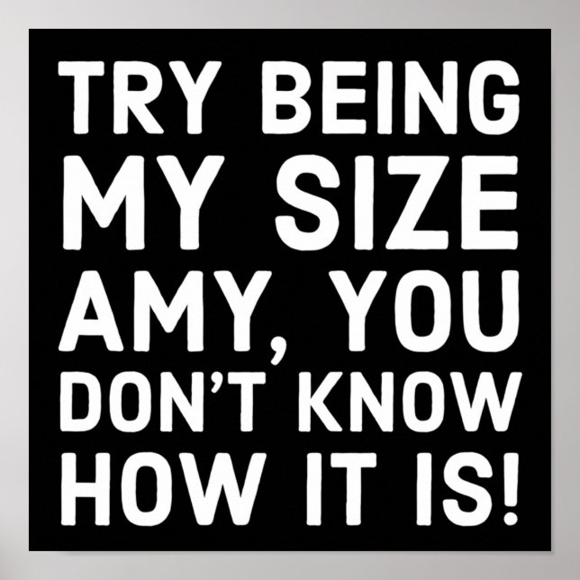 Tammy und Amy Schwestern versuchen, meine Größe Am Poster (Vorne)