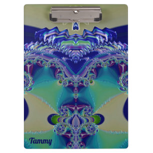 TAMMY ~ WOW! STÄRKEN! Aqua Gelb Blau und Grün Klemmbrett