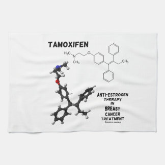 Tamoxifen Anti-Östrogen Therapie im Brustkrebs Geschirrtuch