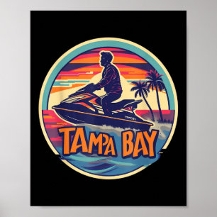 Tampa Bay Florida Jetski Bootfahren Wasser Golfgew Poster