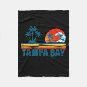 Tampa Bay Florida Strand Tropischer Sonnenuntergan Fleecedecke