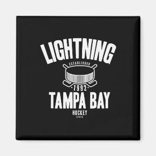 Tampa Bay Lightning Hockey Puck Blau Offiziell Liz Magnet