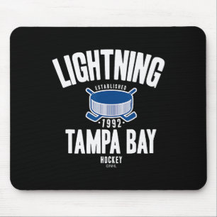 Tampa Bay Lightning Hockey Puck Schwarz Offiziell Mousepad