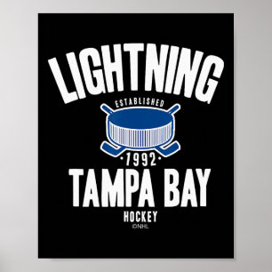 Tampa Bay Lightning Hockey-Puck Schwarz Offiziell  Poster