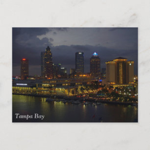 Tampa Bay Night Skyline Postkarte