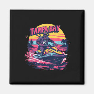 Tampa Bay Pirat Florida Jetski Bootfahren Lustig G Magnet