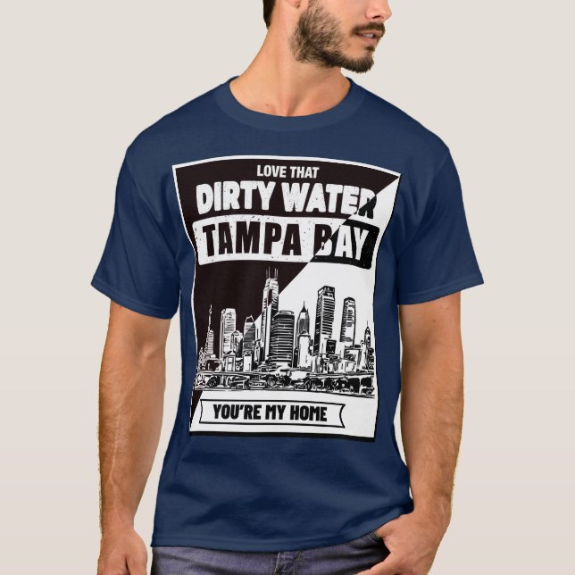 Tampa Bay Sie sind mein Zuhause_B&WT-Shirt T-Shirt (Vorderseite)