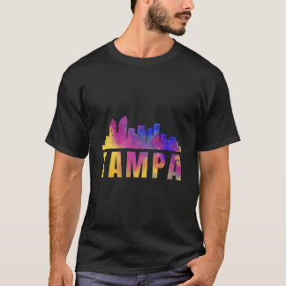 Tampa Bay Skyline Kunststadt Florida Fl Staat U T-Shirt