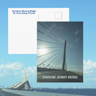 Tampa Bay Sunshine Skyway Bridge Florida Postkarte