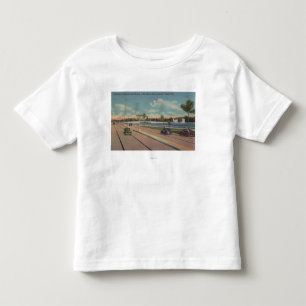 Tampa, FL - Ansicht von Bayshore Boulevard, Brück Kleinkind T-shirt