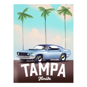 Tampa Florida Autopposter Fotodruck