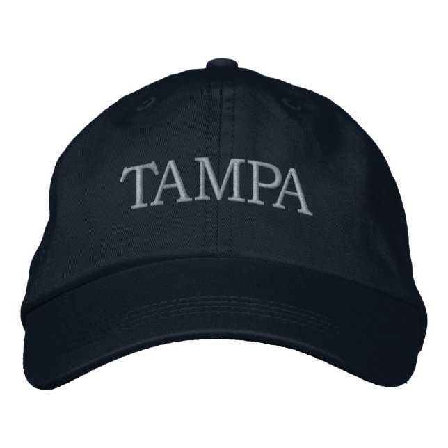 Tampa Florida bestickt Baseballhut Bestickte Baseballkappe (Vorderseite)