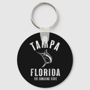 Tampa Florida Fl Retro Vintage Strand Front Und Ck Schlüsselanhänger