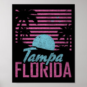 Tampa Florida Fl Zitrus Staat Miami Vibes Strand V Poster