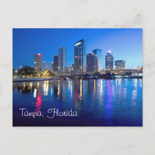 Tampa, Florida im Morgengrauen Postkarte