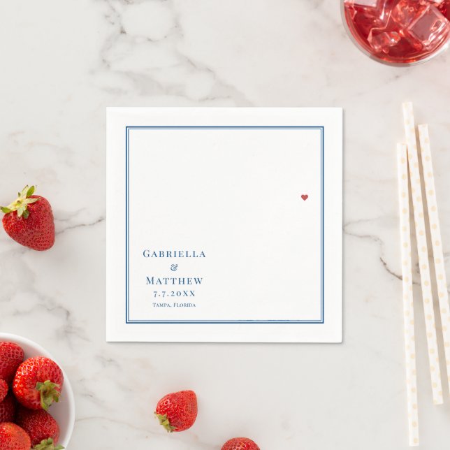 Tampa Florida Karte Elegant Wedding Serviette (Beispiel)