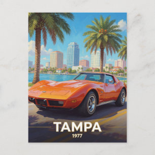 Tampa Florida Küstenautokultur 1977 Postkarte