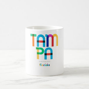 Tampa Florida Mitte des Jahrhunderts, Pop Art, Kaffeetasse
