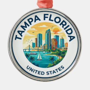 Tampa Florida Ornament Aus Metall