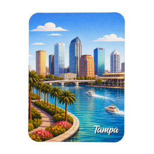 Tampa Florida Reise Magnet
