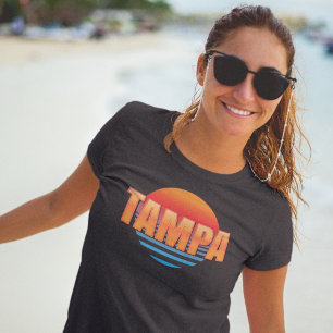 Tampa Florida Retro Sunset T - Shirt