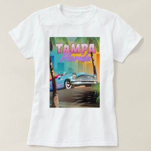 Tampa Florida schönes Reiseplakat. T-Shirt