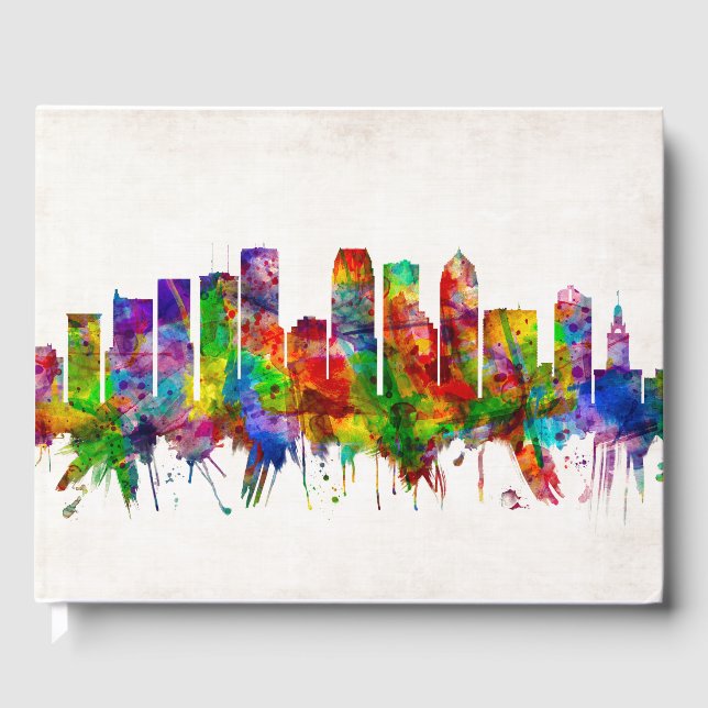 Tampa Florida Skyline Gästebuch (Vorderseite)