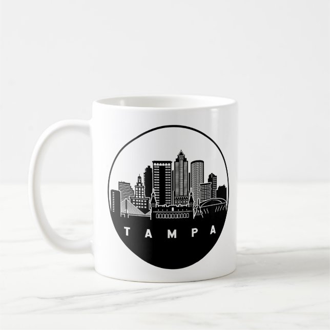 Tampa Florida Skyline Kaffeetasse (Links)