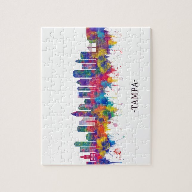 Tampa Florida Skyline Puzzle (Vertikal)