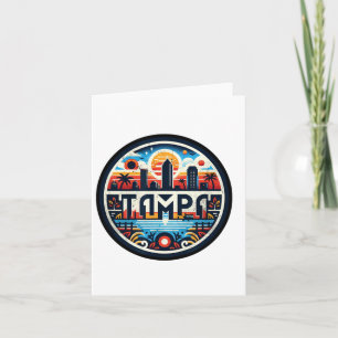 Tampa Florida - Tampa Bay Downtown Skyline F Karte