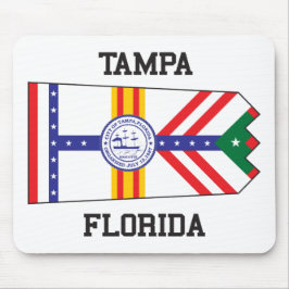 Tampa, Florida USA Flag Mousepad