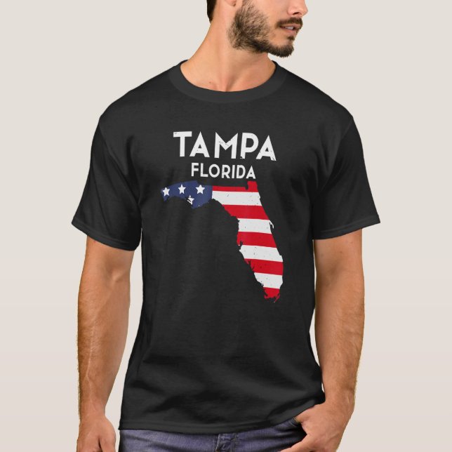 Tampa Florida USA Staat America Travel Floridian T-Shirt (Vorderseite)