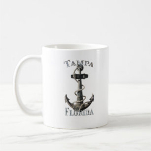 Tampa Florida Vacation Nautical Anchor Segeln Kaffeetasse