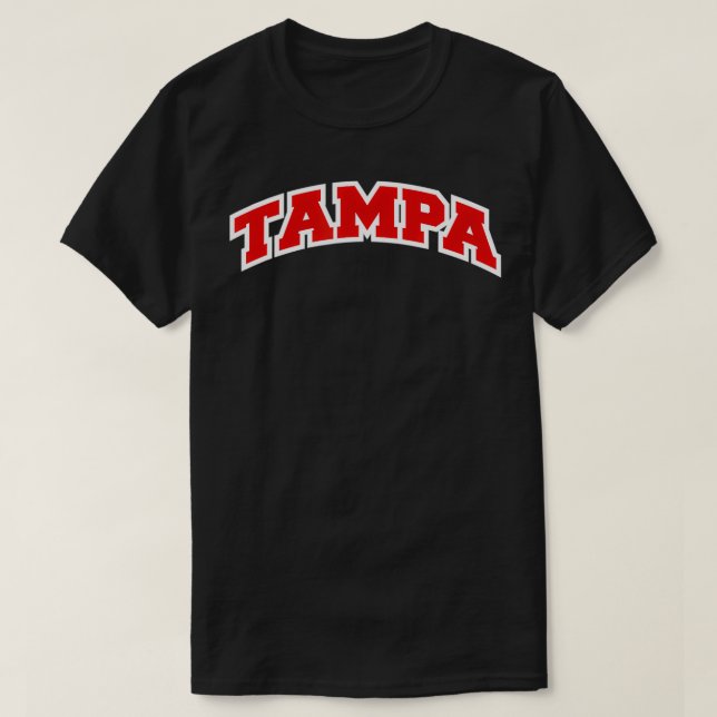 Tampa Florida Varsity Style Vintag T-Shirt (Design vorne)